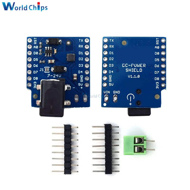 10 шт. для WEMOS D1 Mini DC Power Shield V1.1.0 макетная плата Wemos Мини-щит | Электронные компоненты