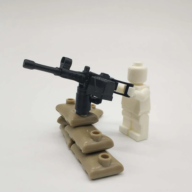 WW2 тяжелые пулеметы блоки военных солдат оружие строительные блоки Максим блоки для оружия аксессуары Сборная модель