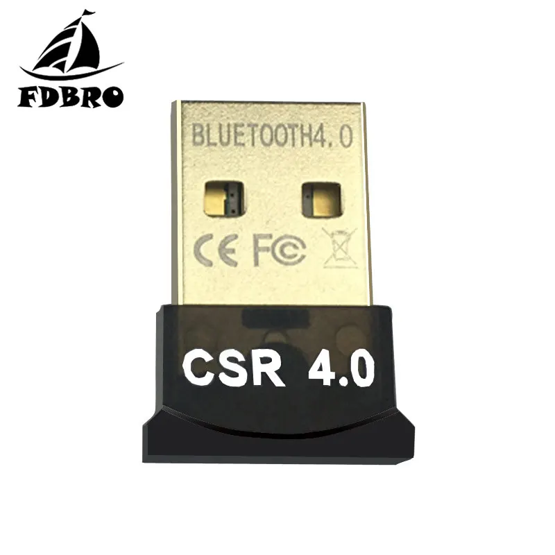 FDBRO Bluetooth USB адаптер 2,0/3,0 CSR V 4,0 Dongle двухрежимный беспроводной 3 Мбит/с для Windows XP, Vista Win 7 Mini USB Bluetooth