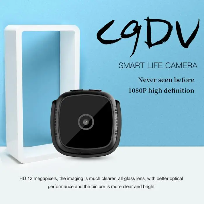 Wi-Fi мини-камера, приложение для смартфона, ночное видение, обнаружение движения, видеокамера для домашней безопасности IJS998