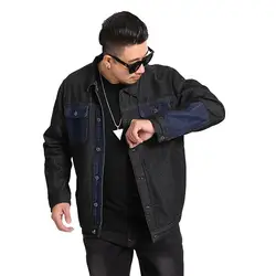 Мужская джинсовая куртка 2019 Новая повседневная мужская джинсовая куртка плюс размер S-7XL Jaqueta Masculina мужские куртки с отложным воротником