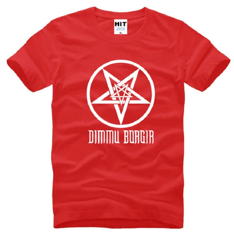 Новый дизайн Dimmu Borgir футболки для мужчин хлопок короткий рукав Death тяжелый металл