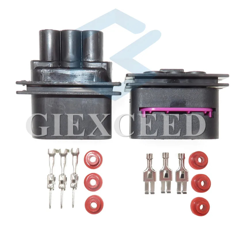 3 Pin 1J0 906 443 1J0 906 233 женский мужской водонепроницаемый электронный кабель вентилятора разъем автомобильный разъем радиатора для VW