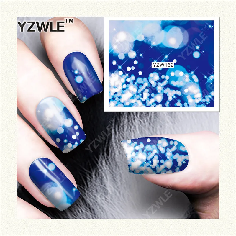 

YWK 1 Sheet DIY Designer Water Transfer Nails Art Sticker / Nail Water Decals / Nail Stickers Accessories (YZW-162)