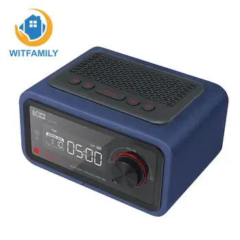 

Wireless Free Alarm Small Stereo Subwoofer Mini Clock Setting FM Radio Function Bluetooth Plug-in Speaker Portable Multimedia