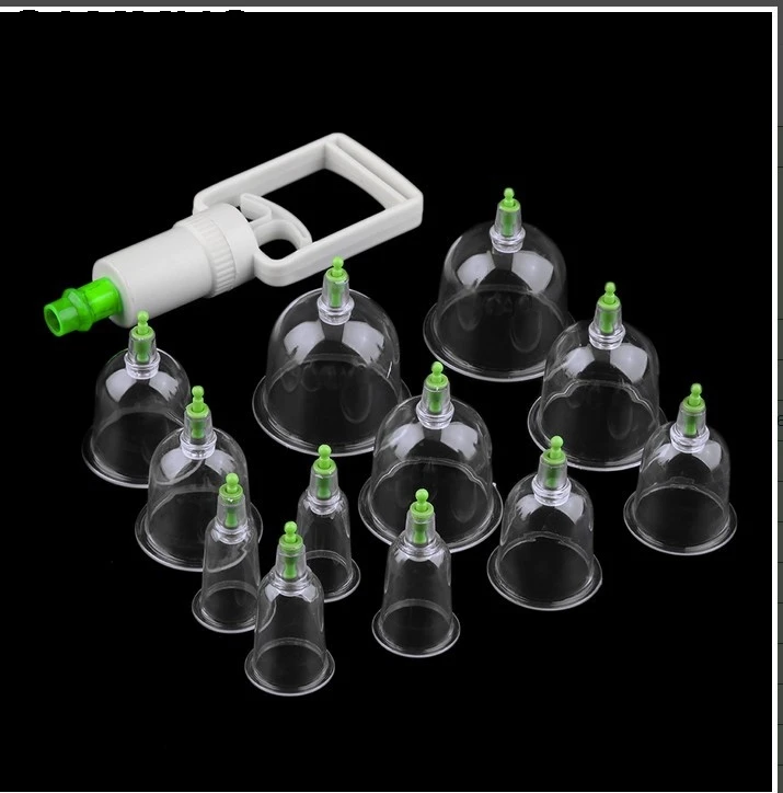 

12 Pcs/ Set Medical Vacuum Body Cupping Suction Therapy Device Body Relaxation Healthy Massage Set Health Care