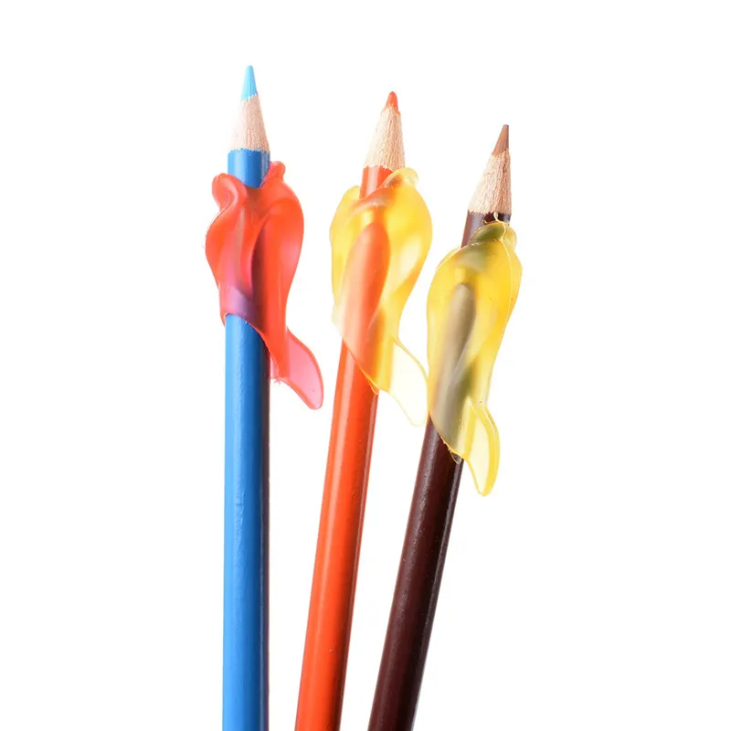 Держатель для карандашей детей дошкольного возраста 6 шт.|dolphin pencils|tools schoolwriting posture