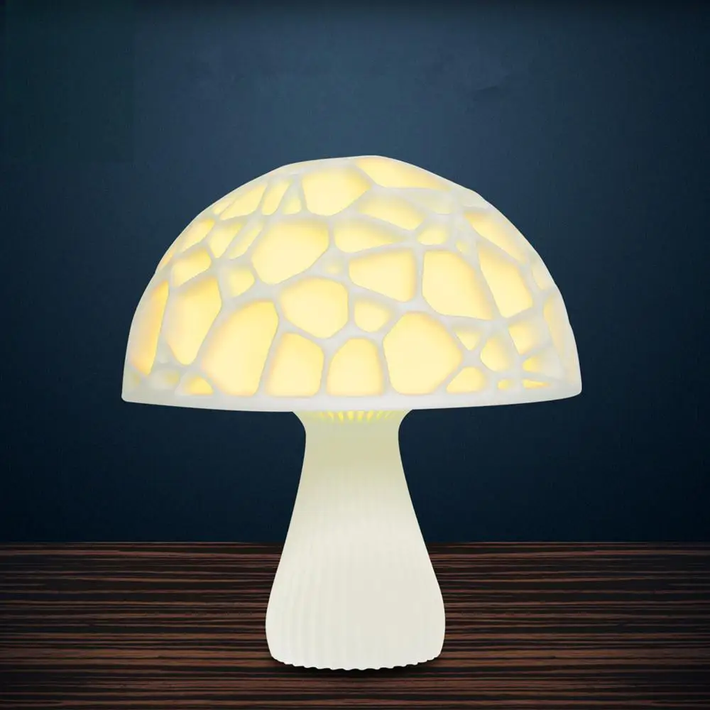 Hobbylan светодиодный 3D принт форма гриба прикроватная ночник Луна свет настольная лампа для декора окружающий свет детская игрушечная лампа