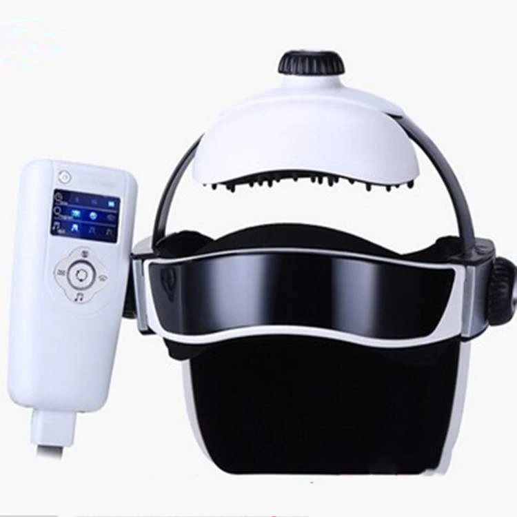 Electric air pressure head massager Brain physiotherapy instrument relaxed music helmet massage cap |