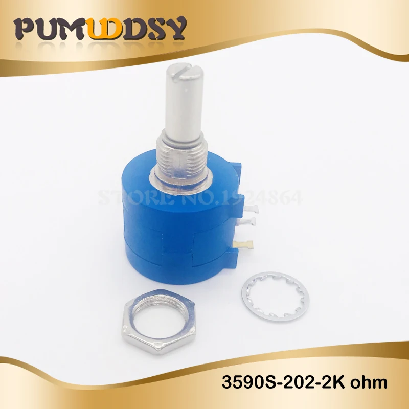 1 шт. 3590S-2-202L 3590S 2K ohm 202 3590S-2-202 3590S-202 прецизионный мультиповоротный потенциометр 10