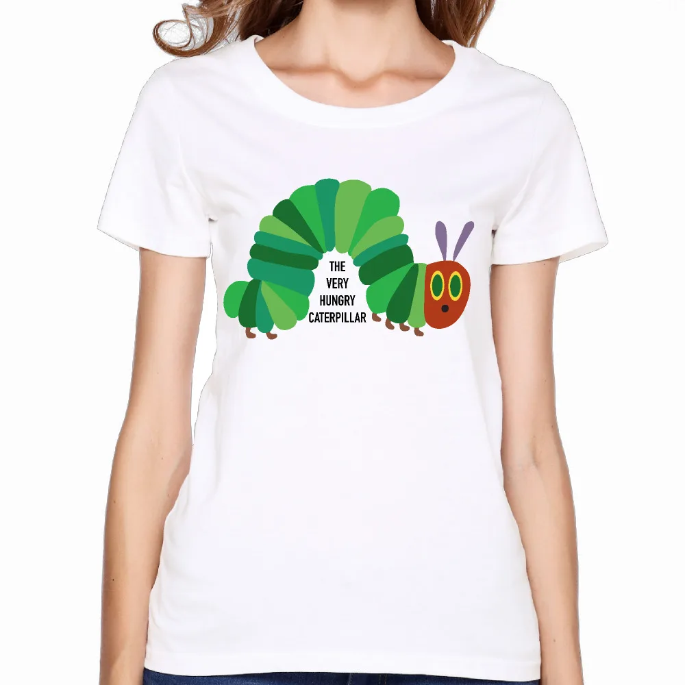 2017 The Very Hungry Caterpillar Printed Women Premium Cotton T shirt