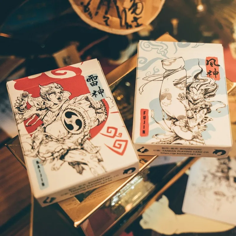 Kopen Raijin Of Fujin Speelkaarten Deck door BOMBMAGIC Brand New Sealed Magic Props