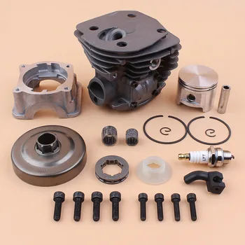 

45mm Cylinder Piston Clutch Drum Worm Gear Kit Fit HUSQVARNA 353 351 350 346 346XP 345 340 Chainsaw Parts Nikasil Plate
