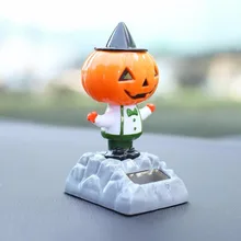 Автомобиль на солнечных батареях качели Танцующая кукла Тыква череп Мумия Хэллоуин фестиваль Декор