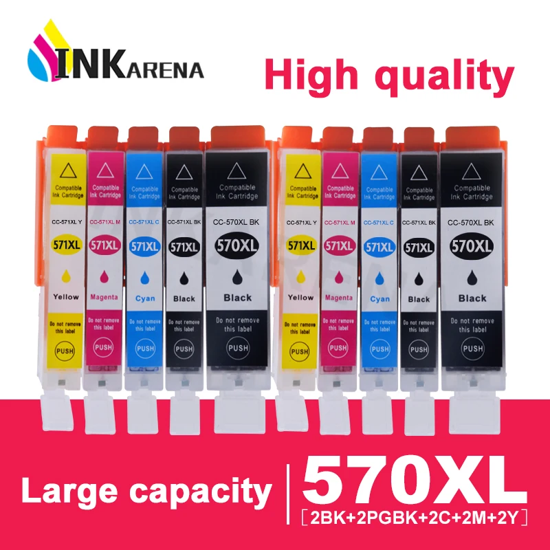 

Compatible For Canon PGI 570 CLI 571 XL Printer Ink Cartridge For PIXMA MG5750 MG5751 MG5752 MG5753 MG6850 MG7750 MG6853 MG7753