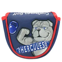 Колотушка для гольфа Putter Head Cover Putter Club Защитная крышка для головы Doggie New Blue-бесплатная доставка