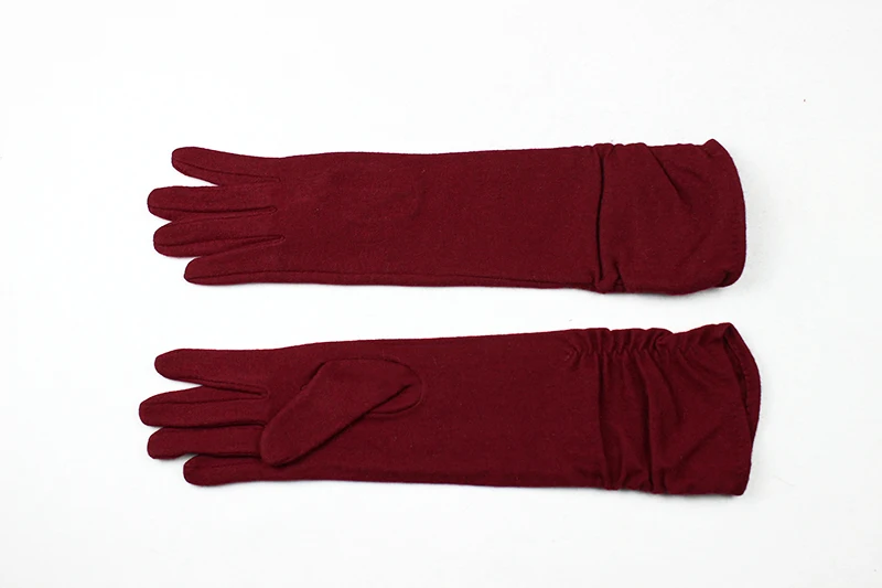 Guantes Mujer, ограниченное по времени предложение, женские перчатки, новые женские модели, удлиненные эластичные вязаные перчатки, модные длинные митенки, одноцветные