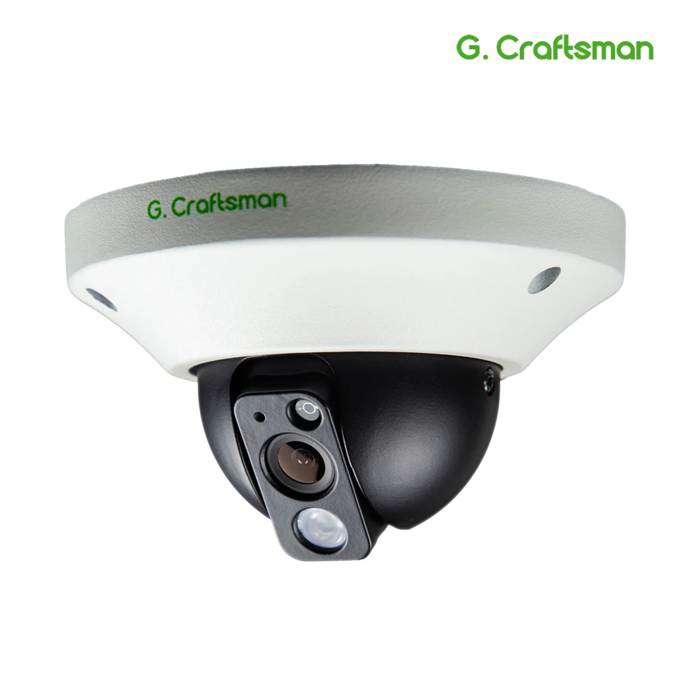 G. Craftsman аудио 5MP POE IP камера Металл купол инфракрасный ночное видение CCTV видео UHD видеонаблюдения Лифт 5.0MP