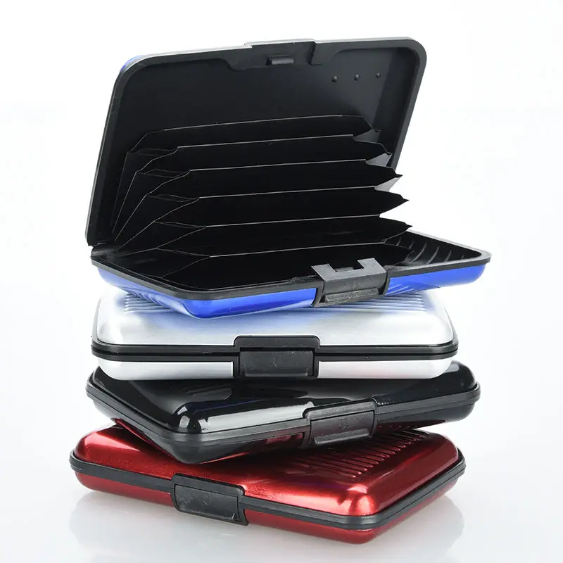 Deluxe Aluma Case Wallet Credit Card Holder Protect RFID Scanning Metalin Storage Bags from