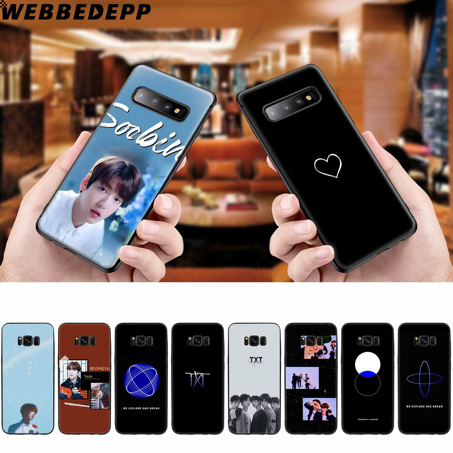 

WEBBEDEPP TXT K Pop Band Soft Case for Samsung Galaxy S10 S10e S9 S8 Plus S7 S6 Edge S9 Plus & J6 2018 Note 10 Plus 9 8