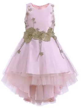 

Cutestyles Summer Pink Tulle Embroidery Pageant Girl Dress Prom Dresses For Teenager 6-13Y Girls Children ClothingG-DMGD908-1045