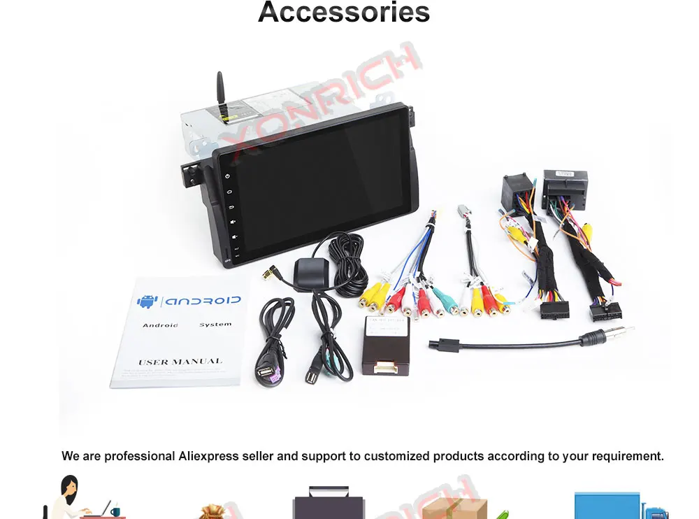 Perfect 9 Inch Android 8.0 Octa 8 Core 4G RAM car Multimedia player GPS Navigation for BMW E46 dvd 3 Series M3 Radio BT 30