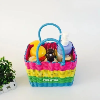 

Woven storage basket shopping basket needlework bath basket vegetable basket