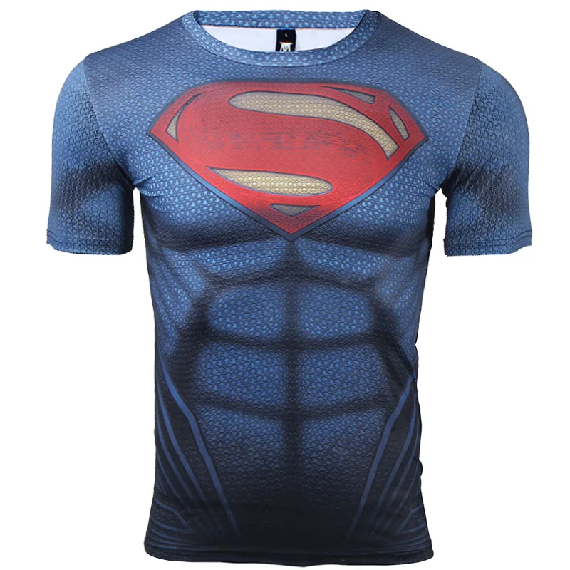 

Jumeast Superman 3D Printed T Shirts Men Compression Shirts Cosplay Short Sleeve Crossfit Tops for Male Fitness Clothes