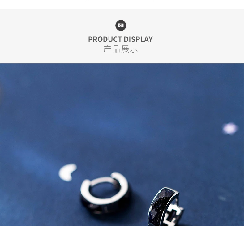 XIHA камень авантюрин круглые Huggies маленькие серьги-кольца 925 пробы серебряные серьги минималистичные корейские женские серьги Jjewelry