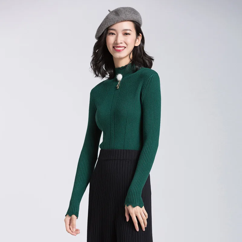 dark green sweater women knitted sweaters woman oversized long fashion