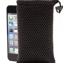 100 шт. mesh затягивающийся Ювелирная сетка сумка сетчатый мешок подарков pouche логотип для подарка браслеты телефон ювелирные изделия