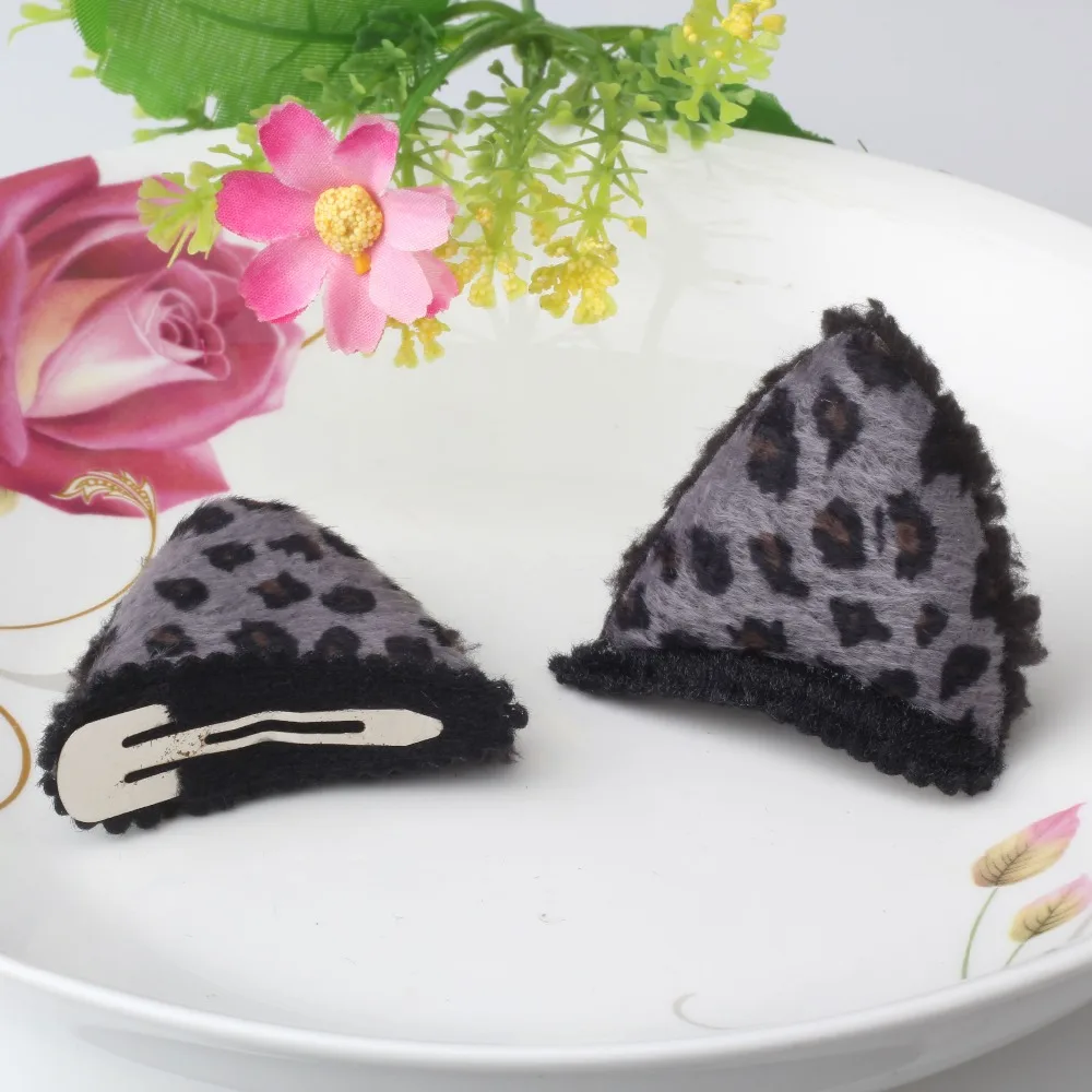 

QC 2018 New 2pc/lot Animal Cat's Ears Hairpins Barrette Headwear Children Women Cosplay Party Hair Accessories Hair Clip