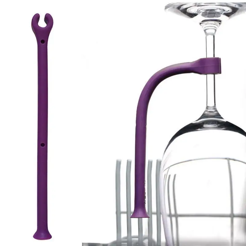 Flexible Wine Glass Silica gel Holder Dishwasher Set Saver Unique Saver Wine Glass Rack Dishwasher Attachment Holder For Home