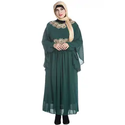 BLINGSTORY мода плюс размеры для женщин XL-7XL Малайзия Аравия Ближний Восток Халат большой Batwing с длинным рукавом Свободные Mulim