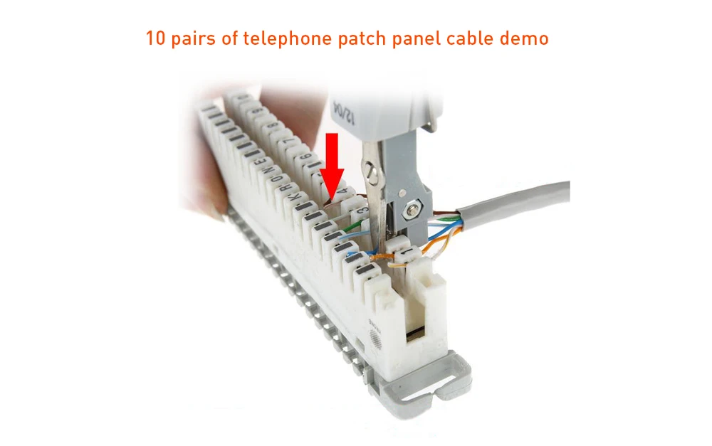 10 шт. красный Krone Lsa-plus телекоммуникационный телефонный кабель RJ11 RJ45 перфоратор сеть набор инструментов Профессиональный