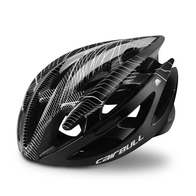 Black Superlight дышащая велосипедная Защитная шляпа шлем MTB шоссейные велосипедные шлемы High CAIRBULL Высокопрочный PC+ EPS велосипедный шлем casco m - Цвет: Black