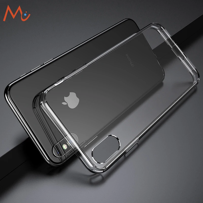 Goedkoop Luxe Plating Case Voor iPhone Xr Xs Max Case Soft TPU Silicone Cover Voor iPhone XS X S XR 6.1 inch Coque Helder Transparant