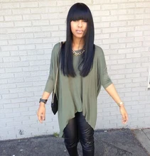 Best Unprocessed Virgin Brazilian Human Hair Lace Front Wigs Silky Straight Full Lace Wigs With Bangs In Stock Free Shipping