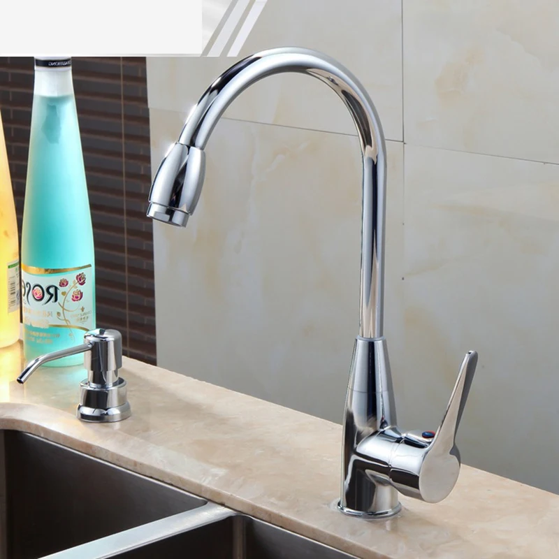 US Superior in Quality and Reasonable in Price Kitchen Faucet Chrome Polished Basin Faucet Hot and