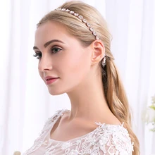 Miallo Charms Headband Tiaras Women Bridal Crystal Rhinestones Jewelry Flower Hair Handmade Ribbon Crown Wedding Accessories