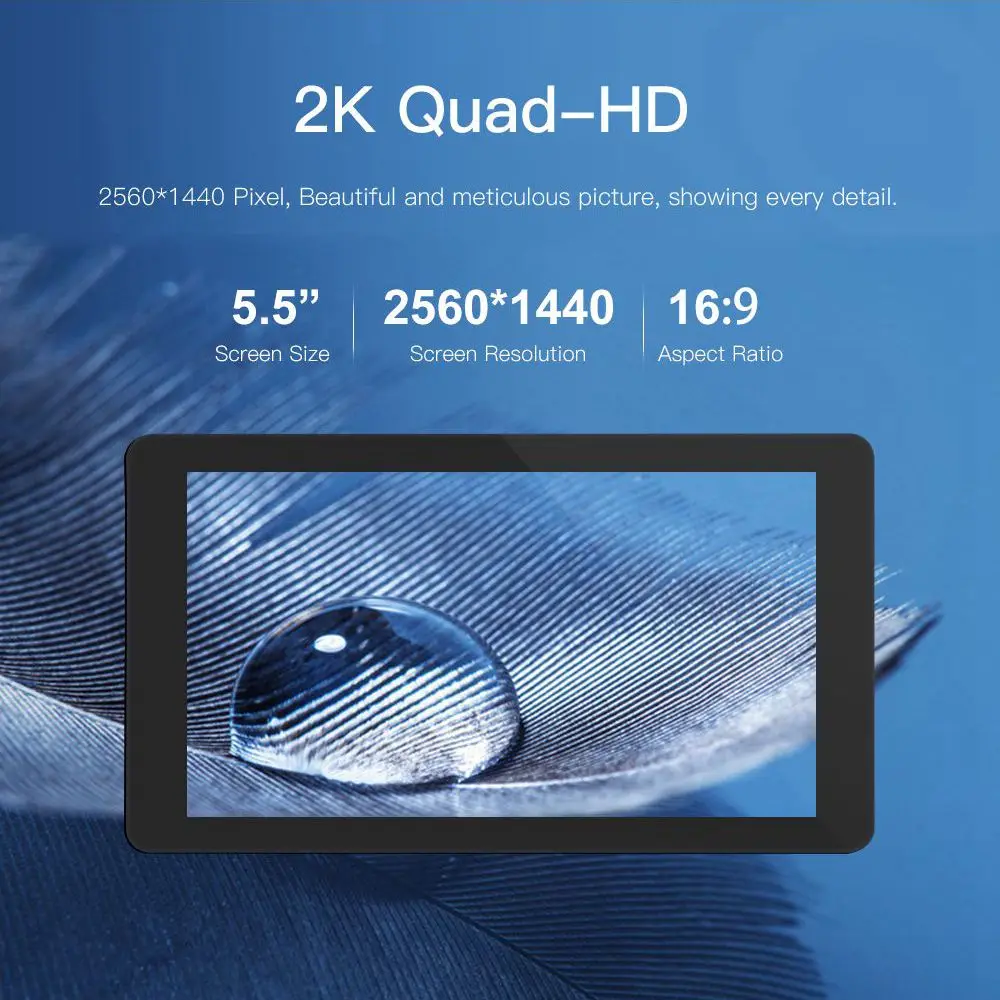 Anycubic Photon 2K lcd экран 3d принтер комплект аксессуаров 5,5 дюймов дисплей 2560*1440 Quad-HD посылка с ударопрочным impresora 3d