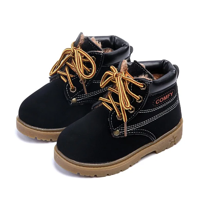 Кожаная обувь для детей на осень 2019 новая модная желтая кожаная короткая из