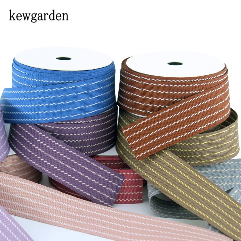 Kewgarden вручную изготовленная лента в полоску атласные ленты 2 8 см 28 мм DIY бант