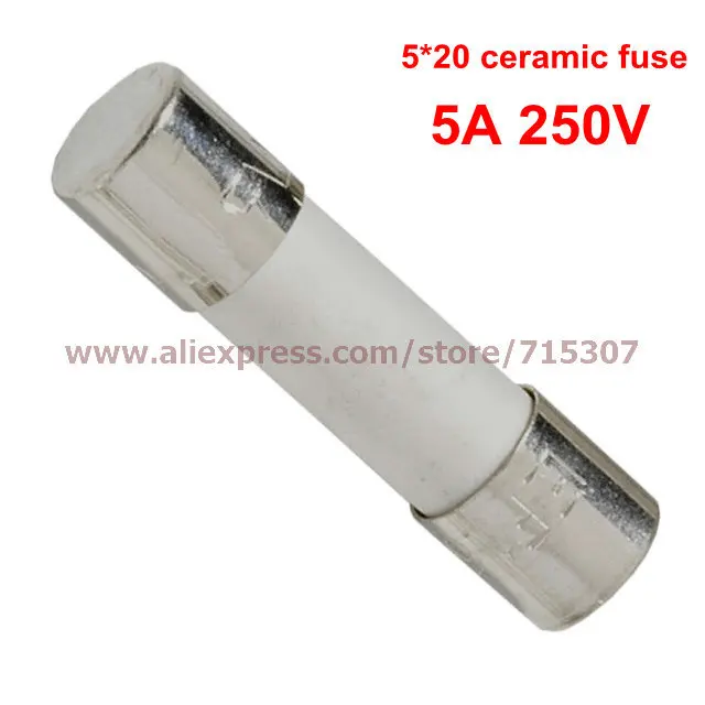 PHISCALE fusible de cerámica, 100 piezas, 5A, - AliExpress