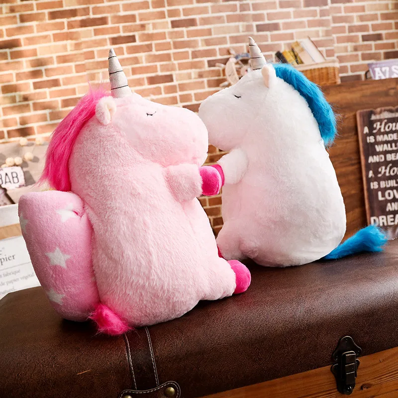 

50cm Cute Unicorn Plush Toy Doll with Blanket Soft Animal Horse Toy Stuffed Unicorn Unicornio Peluche Toys For Kids Girls Gift