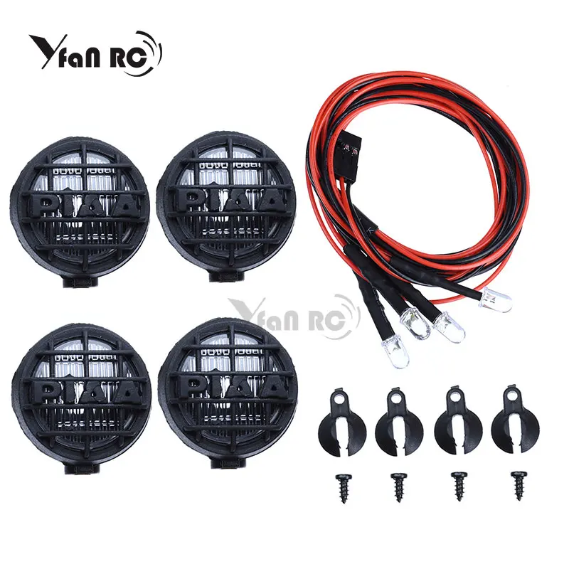 

Light Cover or Spotilht Square lampshade headlights Decoration for 1/10 Crawler Car TRXAAXS trx4 TRX4 SCX10 D90