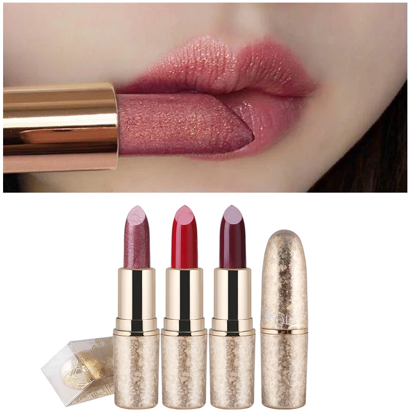 QIC Brand Professional Lips Makeup Waterproof Long Lasting Pigment Nude Pink Mermaid Shimmer Lipstick Luxury Makeup QIC Brand Professional Lips Makeup Waterproof Long Lasting Pigment Nude Pink Mermaid Shimmer Lipstick Luxury Makeup