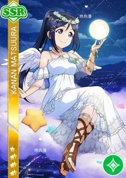 

Lovelive Sunshine Aqours Chika Riko kanan Dia You Yoshiko Hanamaru Mari Ruby May Card Angel Not awakened dress cosplay costume