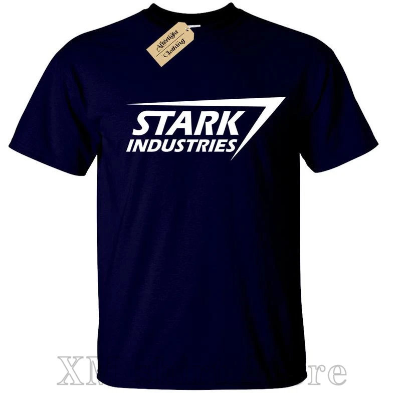 

Stark Industries Mens T-Shirt men funny print women tops tee Casual O-neck tshirts