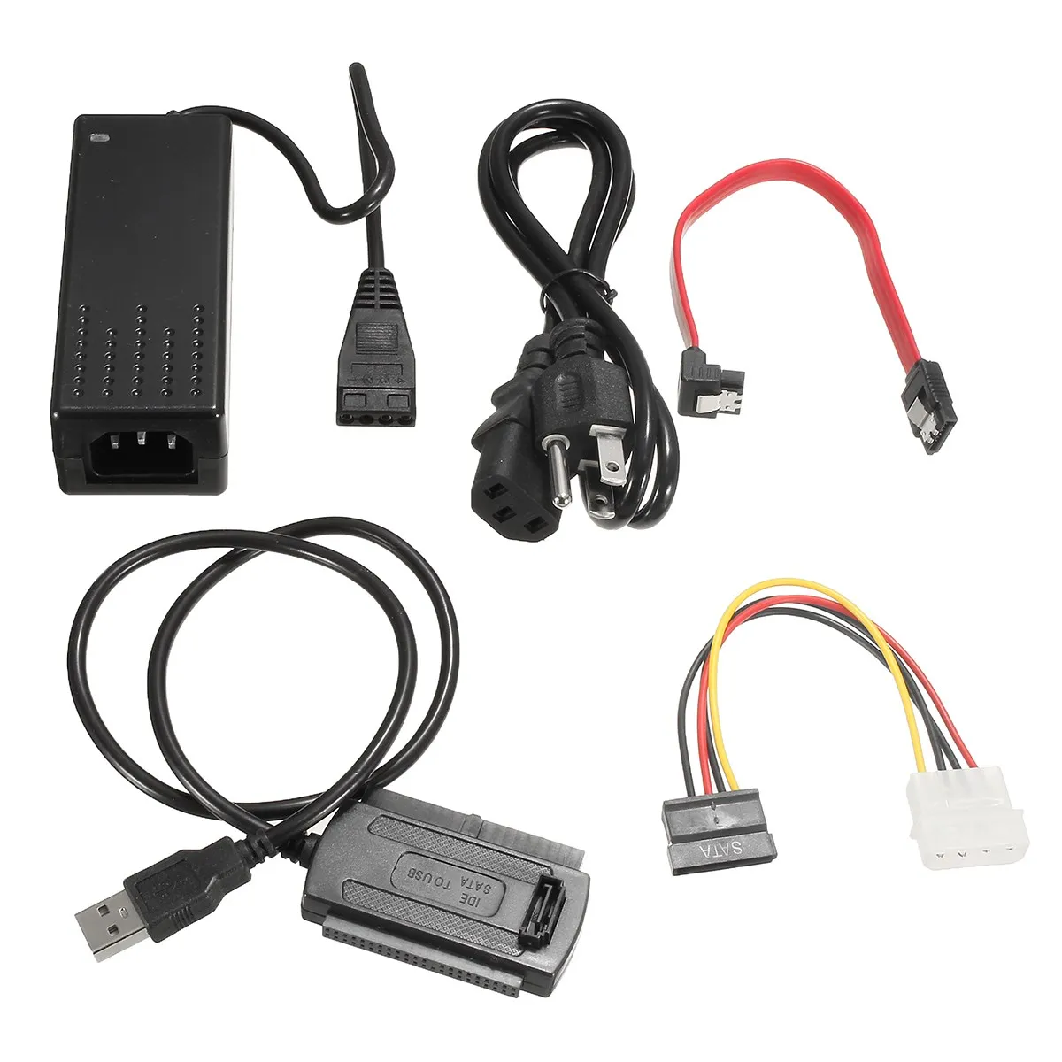 

USB to IDE SATA USB to Serial / Parallel Port 2.5 / 3.5 / 5.25 Inch Multifunction 3 IDE Hard Disk HD HDD Converter Adaptor Cable